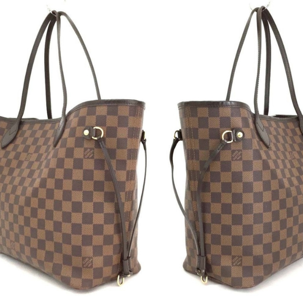100% Auth Louis Vuitton Neverfull Damier MM Tote - Picture 4 of 8